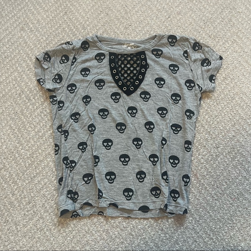 Flowers by Zoe Skull Tee